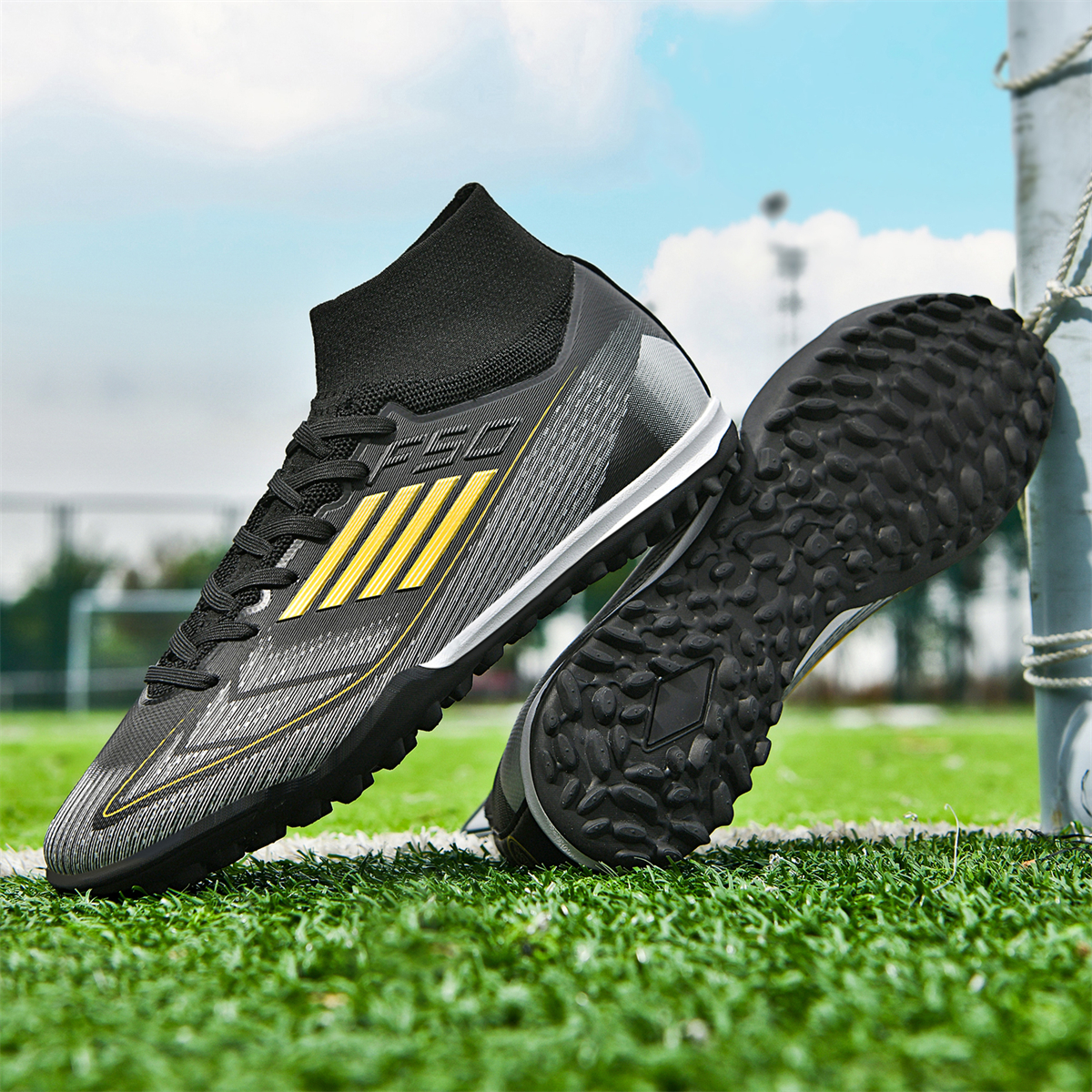 F004S-Stock High Top TF Football Shoes,EU Sizes 35-45 — 7