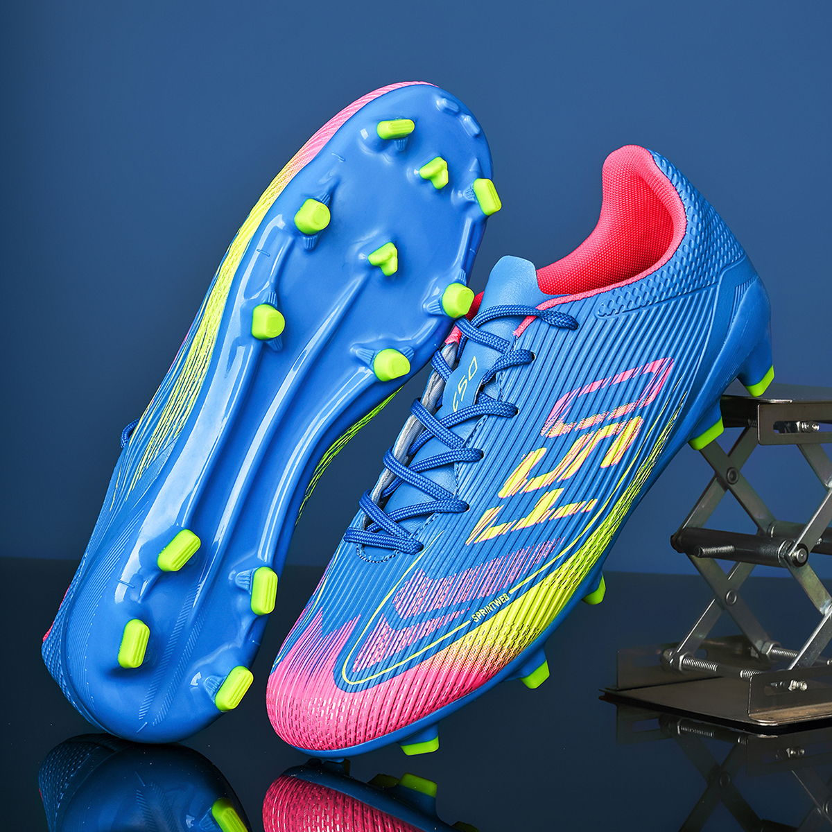 JDQ-002C-Stock Lace-up Firm Ground Football Shoes,EU Sizes 35-45 — 15