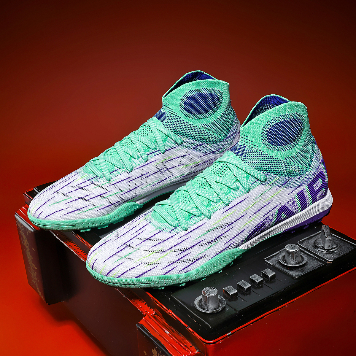 3820S-Stock High Heel TF Football Shoes,EU Sizes 35-45 — 12