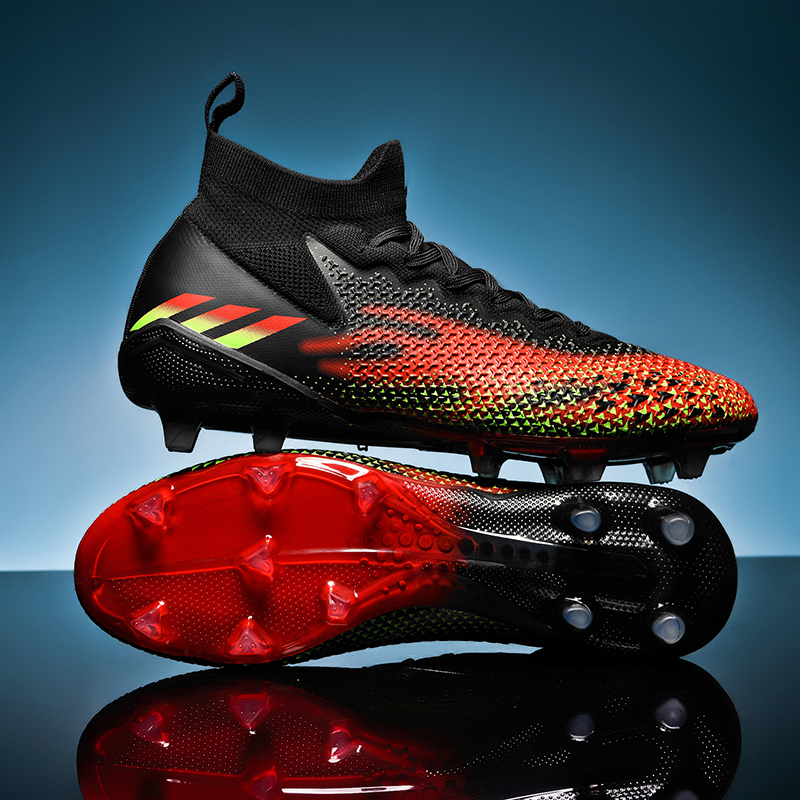 98KC-Stock High Top FG Football Shoes,EU Sizes 35-45 — 4