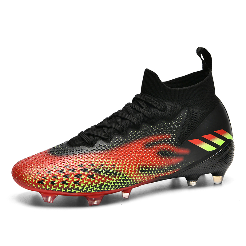98KC-Stock High Top FG Football Shoes,EU Sizes 35-45 — 1