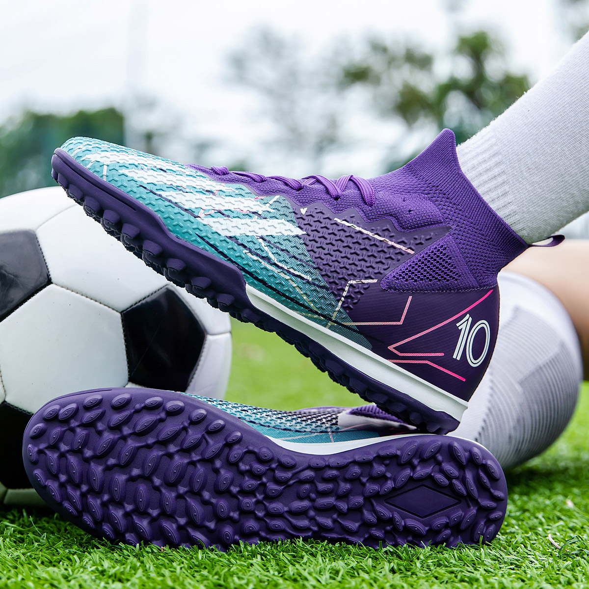 95KS-Stock High Top TF Football Shoes,EU Sizes 35-45 — 13