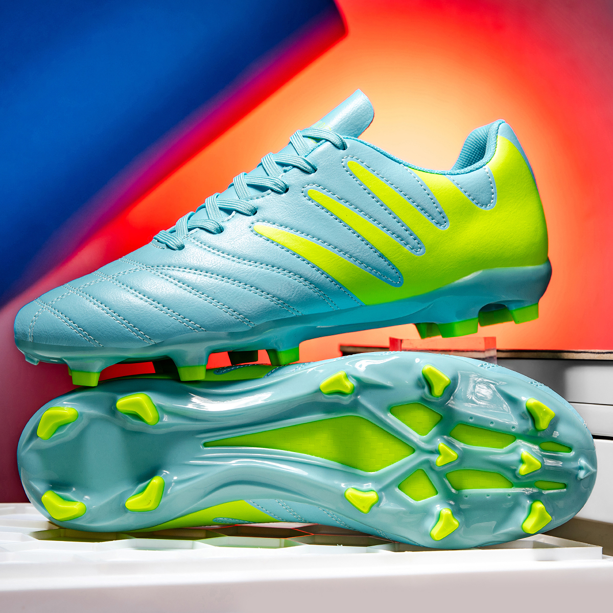 3599C-Lace-Up Long Stud Soccer Cleats Sizes 35-45 — 9