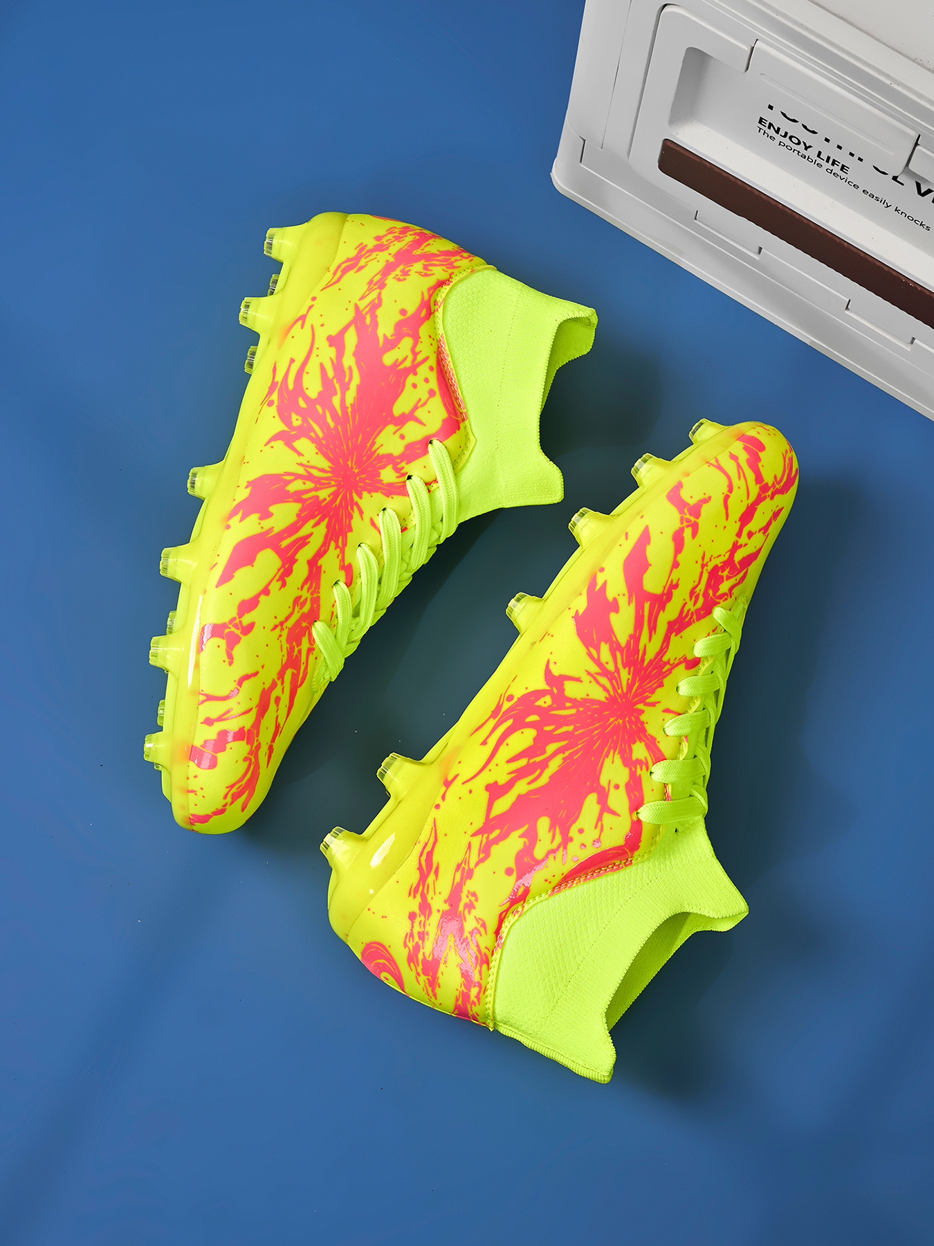 2202C-Stock High-cut Lace-up AG Football Shoes — 12