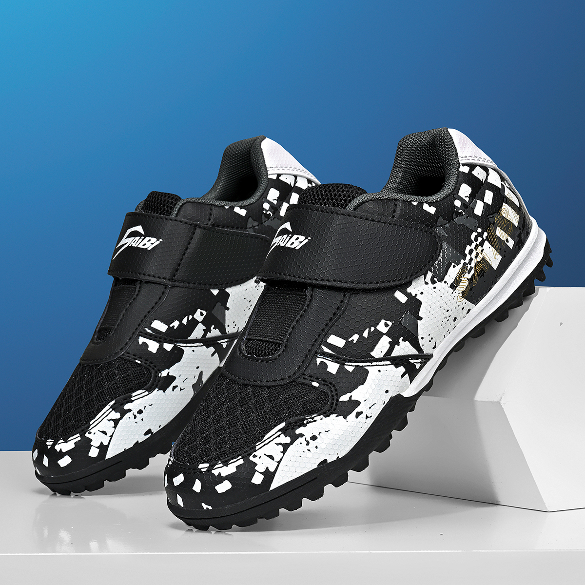 2368S-Kids' PU Upper Turf Soccer Cleats Sizes 26-38 — 8
