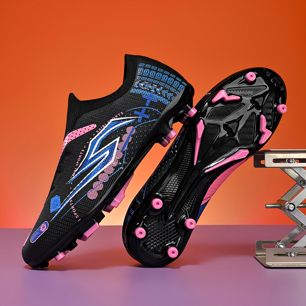 3942C-Stock Slip-on FG Football Shoes,EU Sizes 35-45 — 10