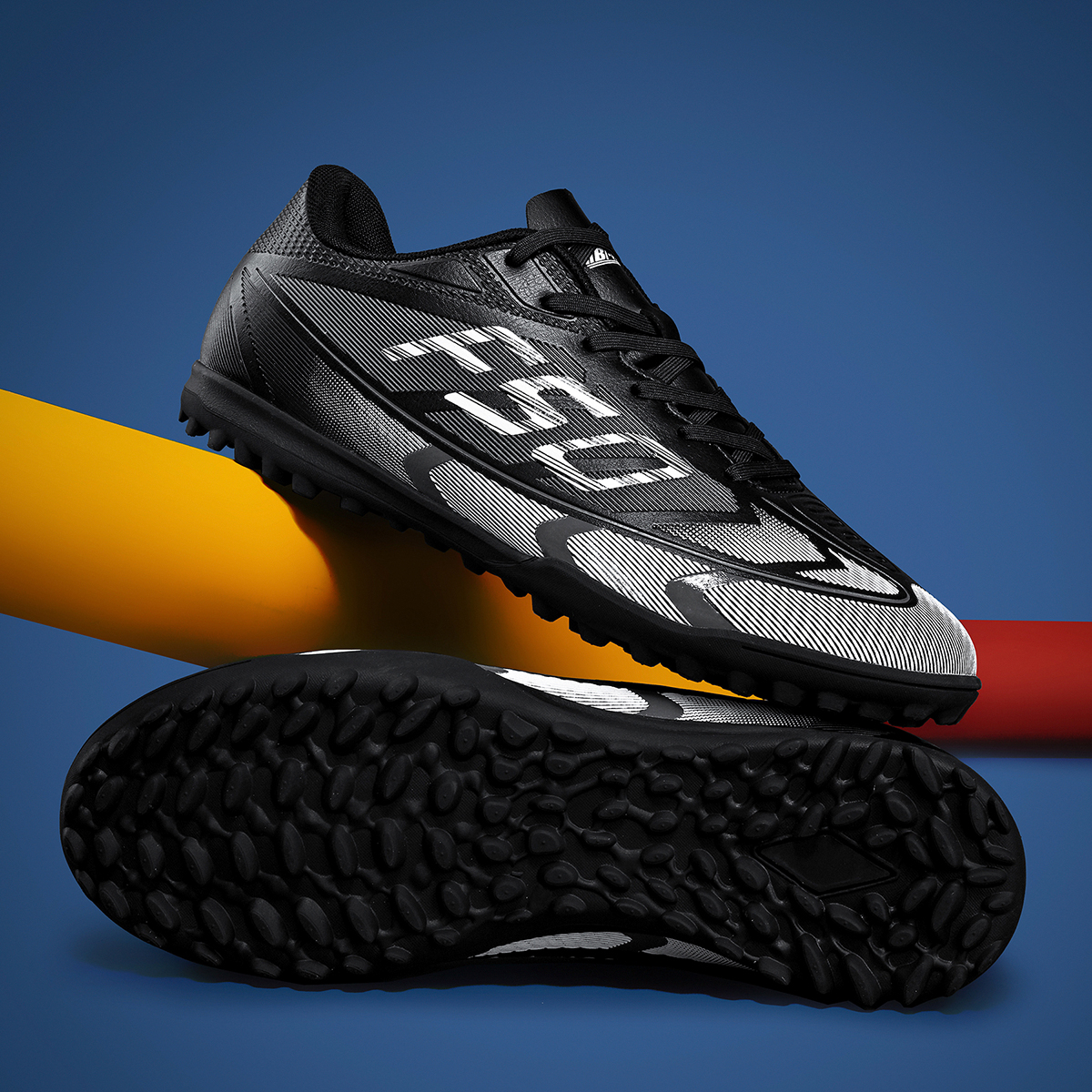 DF001S-Stock Lace-up TF Football Shoes,EU Sizes 35-45 — 1