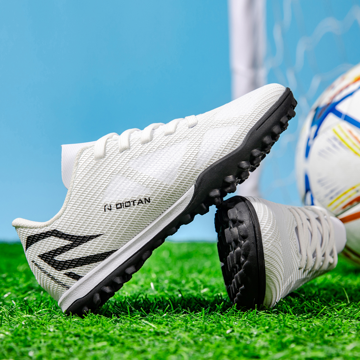 2450S-Lace-Up Low-Cut Turf Soccer Cleats Sizes 30-38 — 1