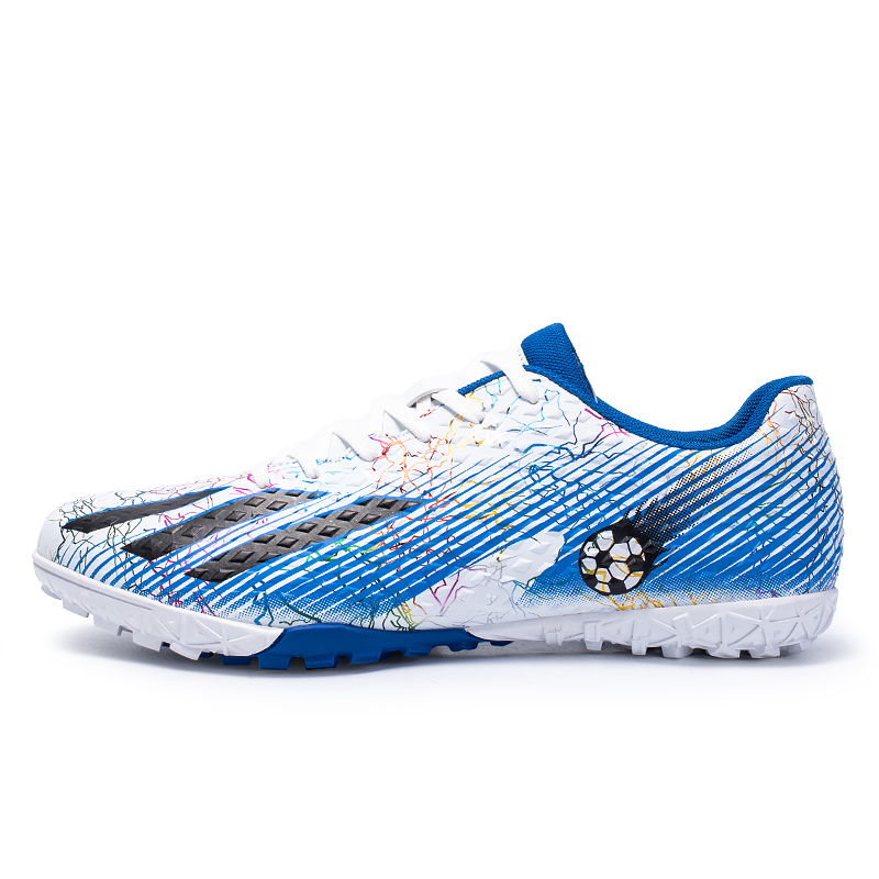 2300S-PU Leather Lace-Up Turf Soccer Cleats Sizes 32-45
