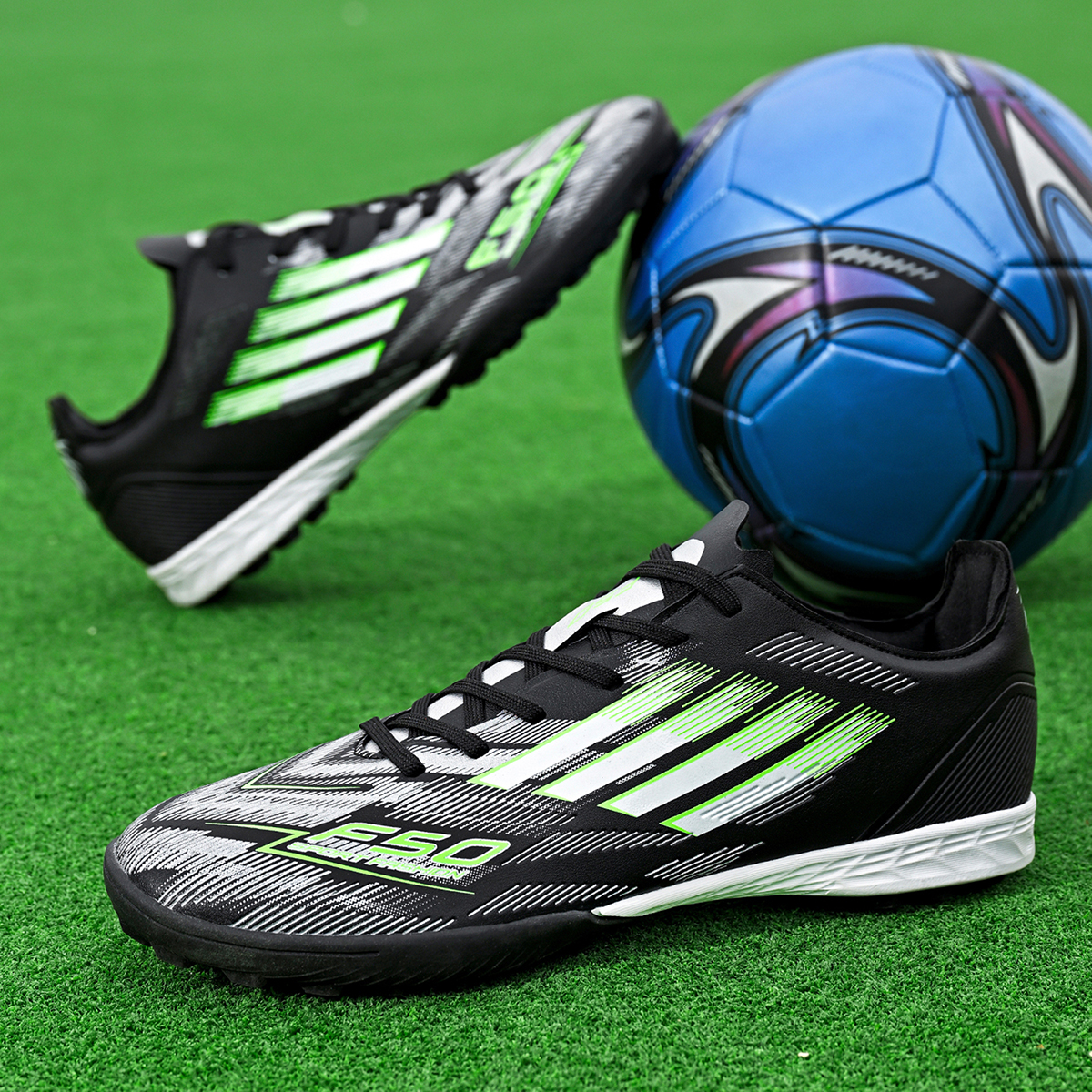 5566S-Stock Lace-up TF Football Shoe — 5