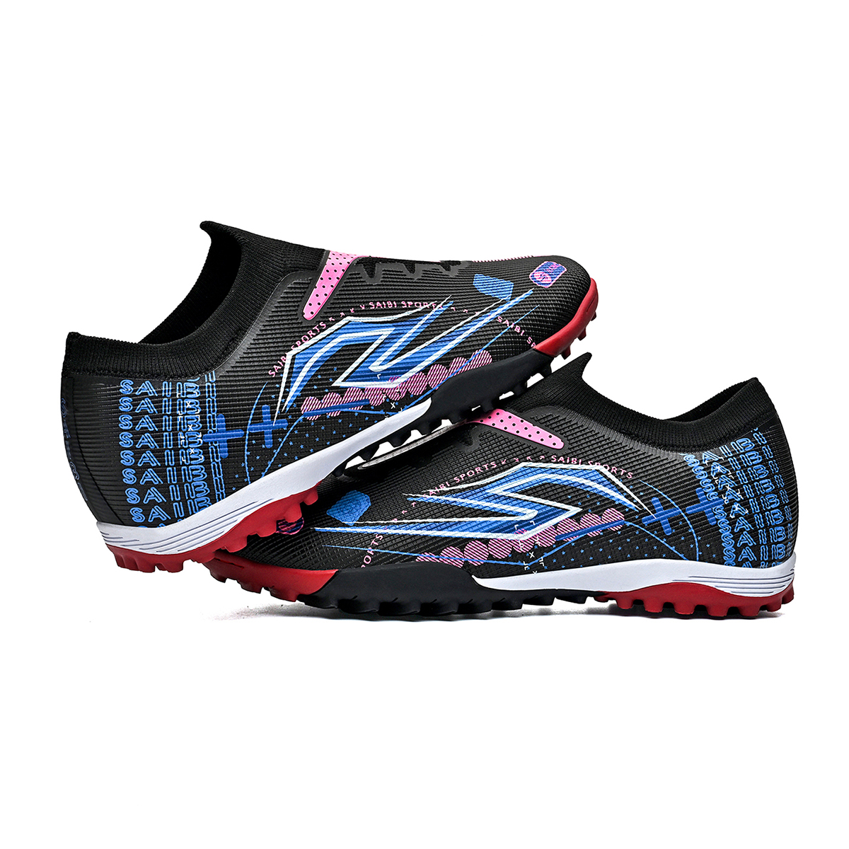 3942S-Stock Slip-on TF Football Shoes,EU Sizes 35-45 — 1