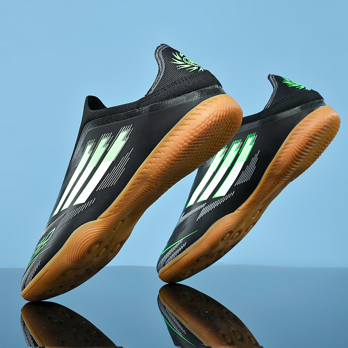 2566P-Stock Slip-on IC Football Shoes,EU Sizes 35-45 — 3
