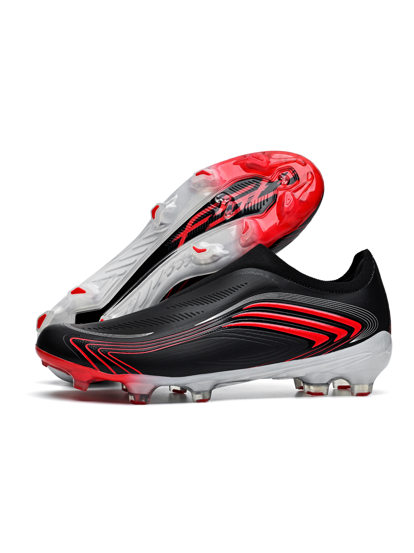 8848C-Stock Slip-on Long Stud Football Boots, Size 32-45 — 9