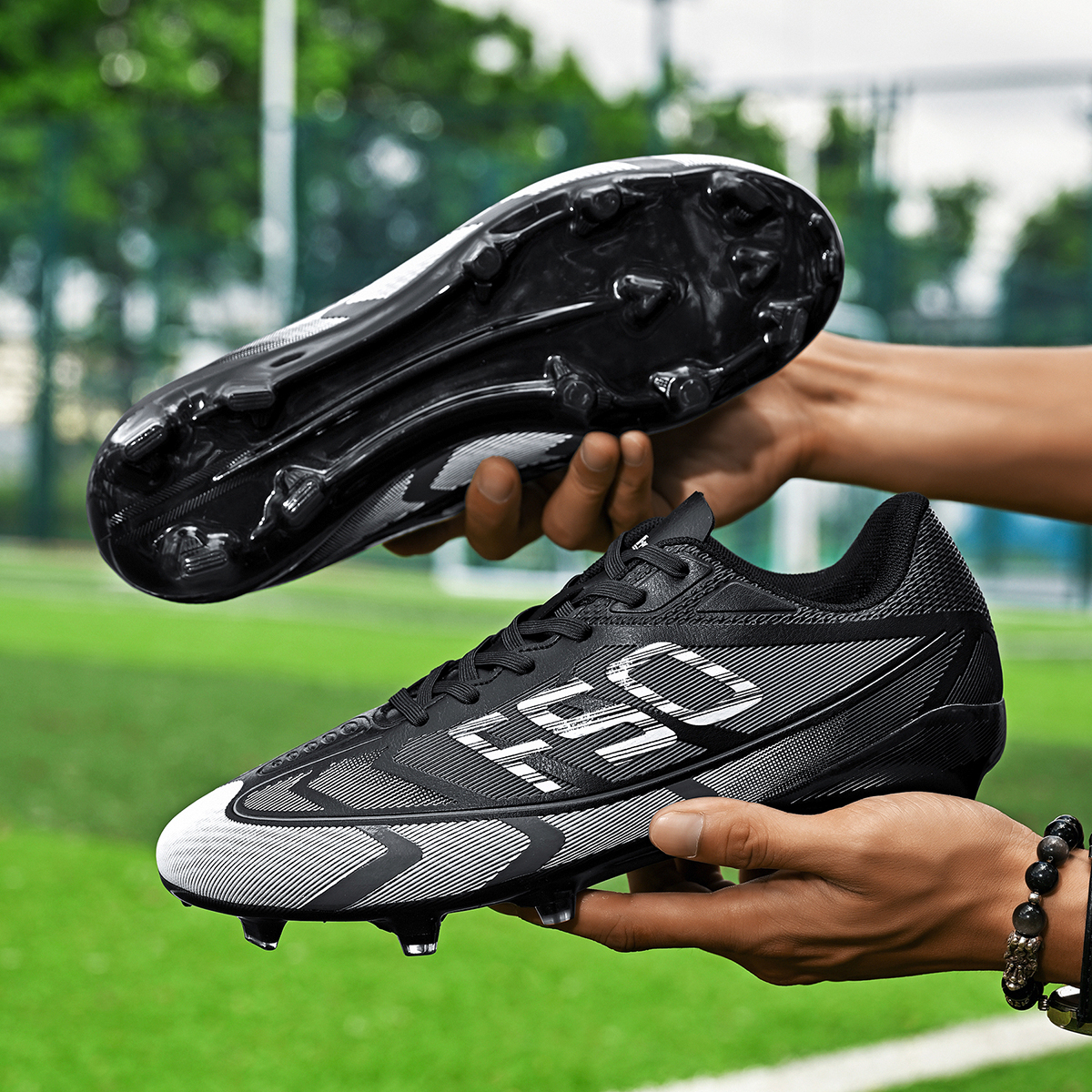 DF001C-Stock Lace-up FG Football Shoes,EU Sizes 35-45 — 2