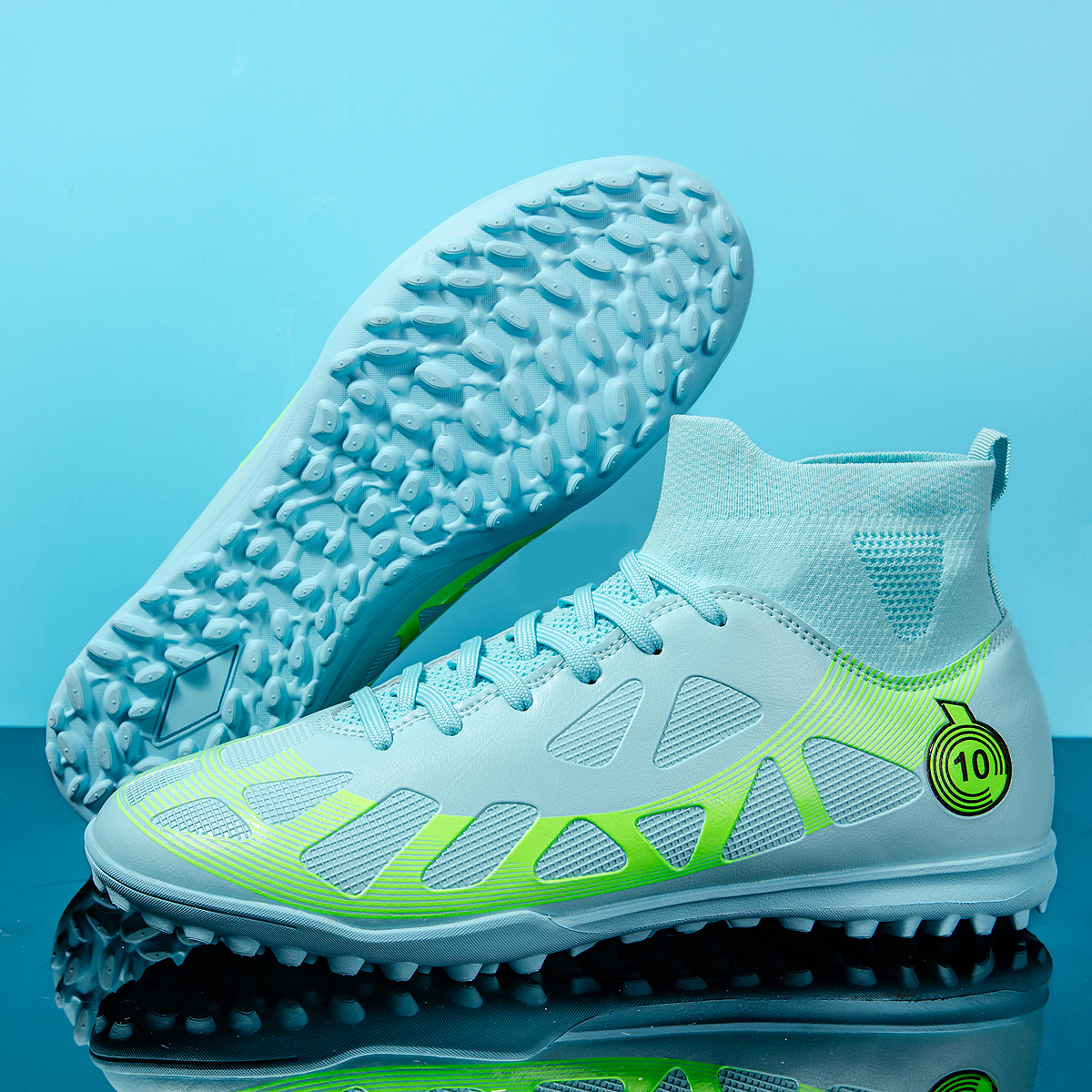 2509S-PU Leather Lace-Up Turf Soccer Cleats Sizes 35-46 — 6