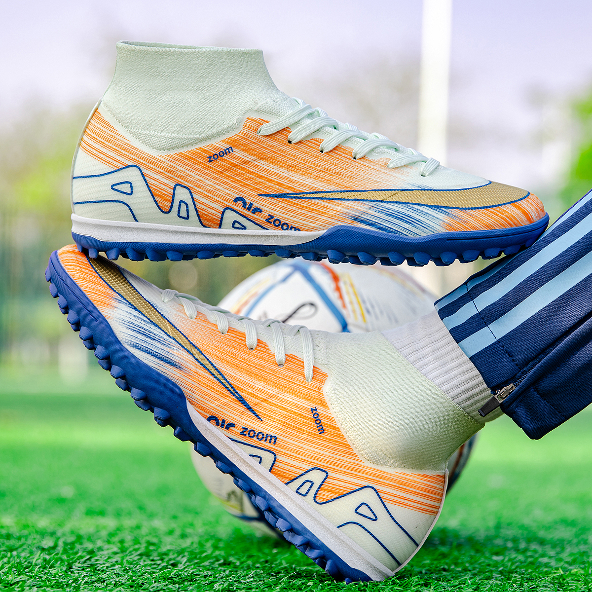 2440S-High-Cut Turf Soccer Cleats Sizes 35-45 — 9