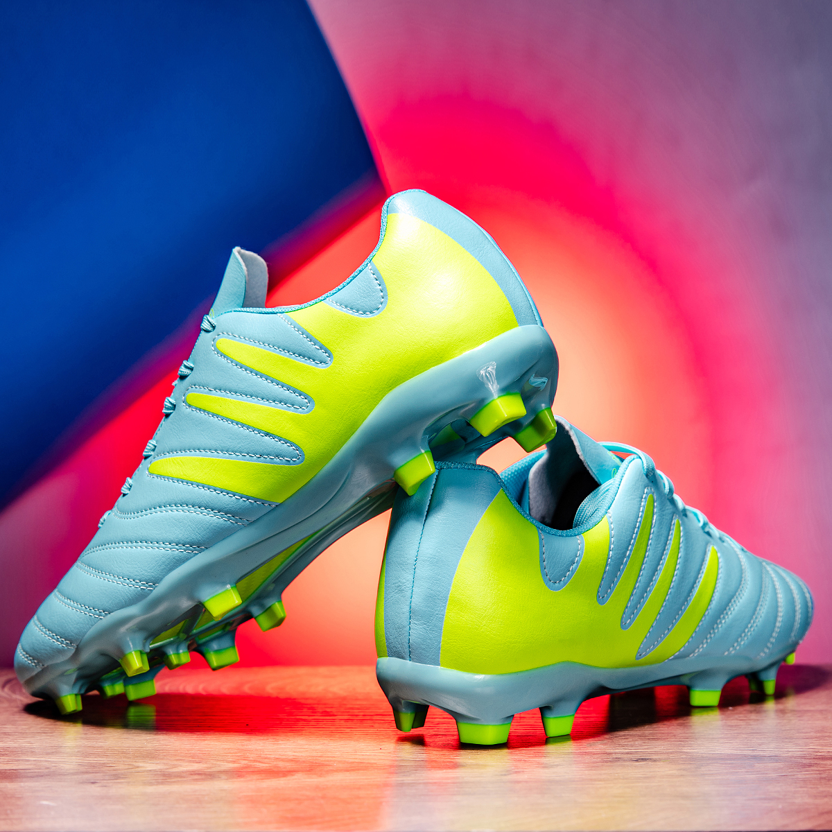 3599C-Lace-Up Long Stud Soccer Cleats Sizes 35-45 — 1