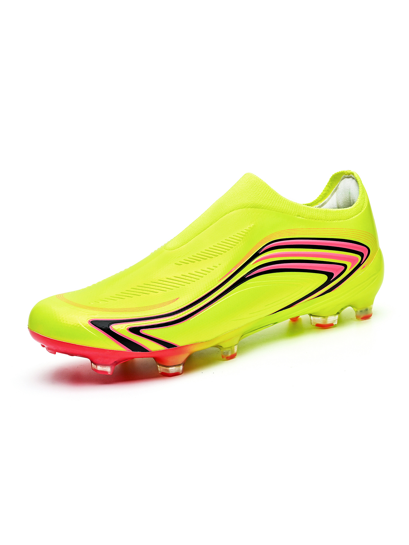 8848C-Stock Slip-on Long Stud Football Boots, Size 32-45 — 5