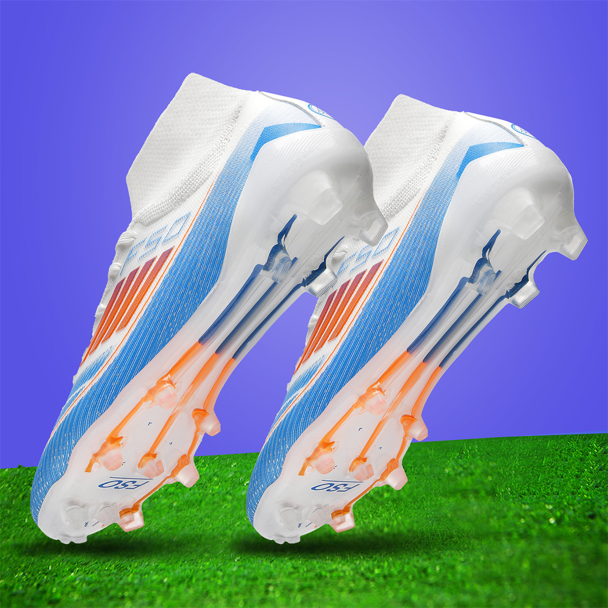 F004C-Stock High Top FG Football Shoes,EU Sizes 35-45 — 2