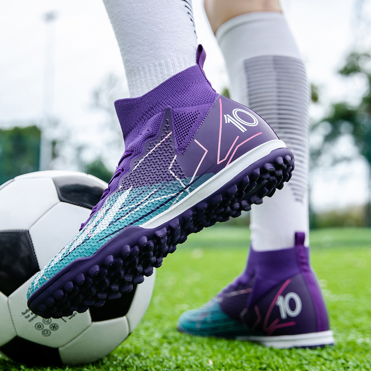 95KS-Stock High Top TF Football Shoes,EU Sizes 35-45 — 15