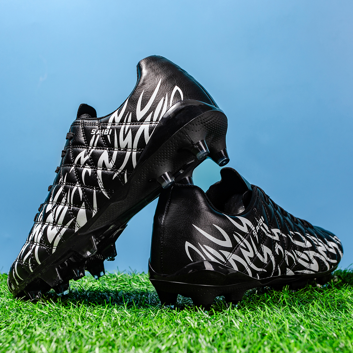 KJ01C-Stock Lace-up FG Football Shoes,EU 35-45 — 2
