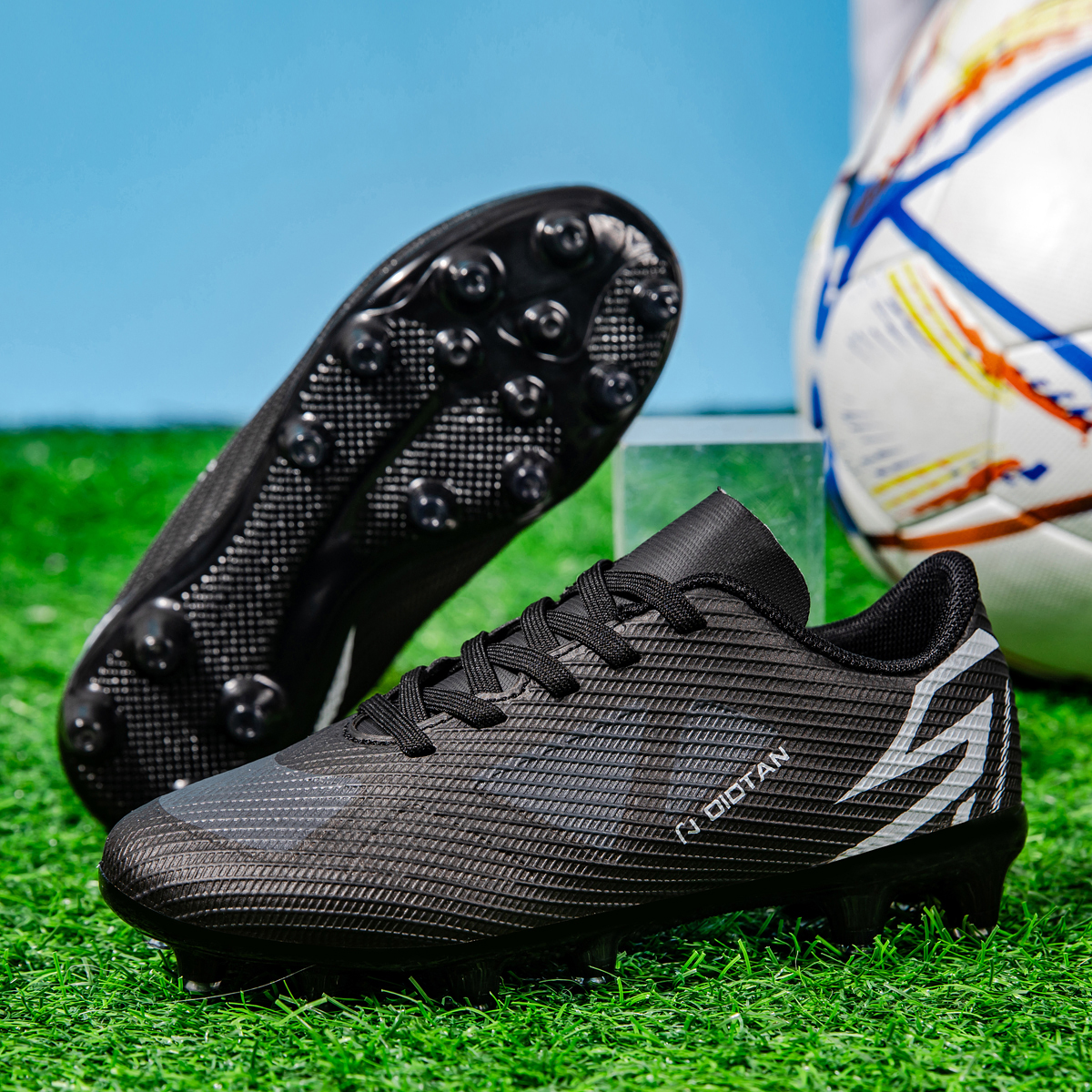 2450C-Lace-Up Low-Cut Long Stud Soccer Cleats Sizes 30-38 — 10