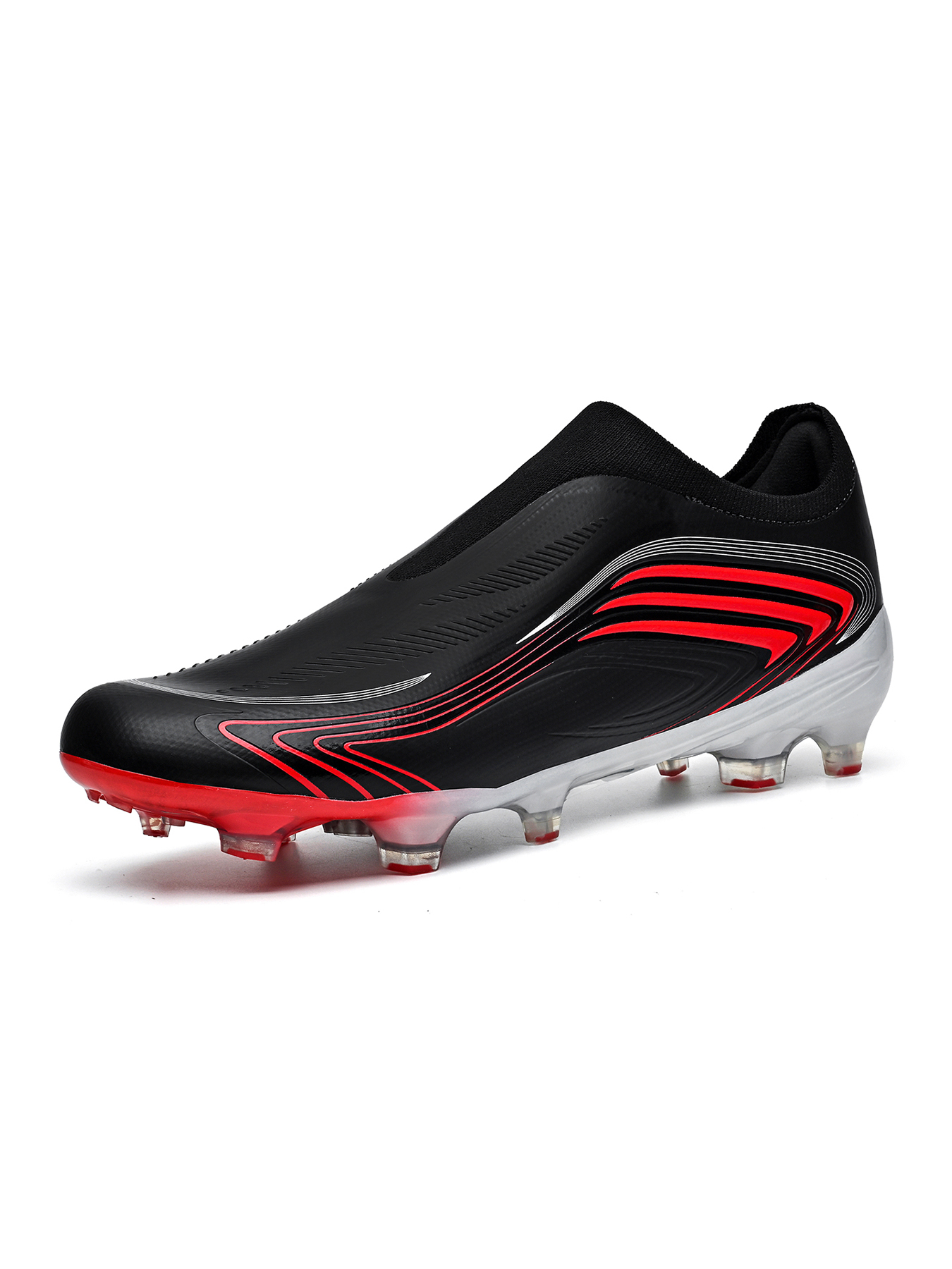 8848C-Stock Slip-on Long Stud Football Boots, Size 32-45 — 3