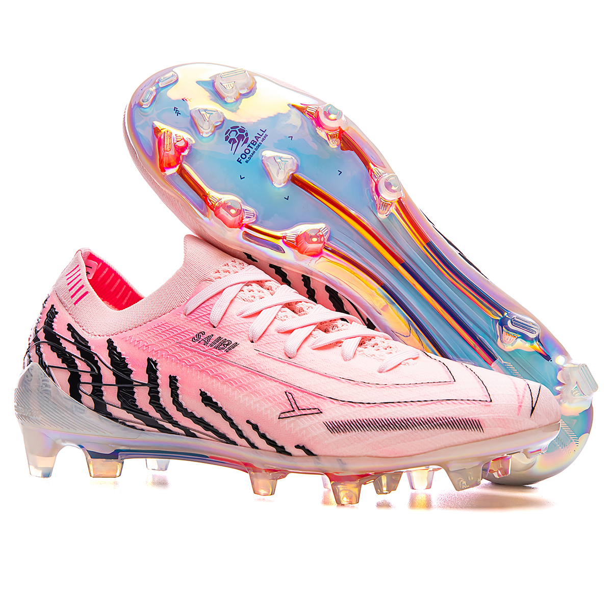 3649J032TM-Lace-Up Low-Cut Soccer Shoes with Holographic Gold Sole, Sizes 35-45 — 14
