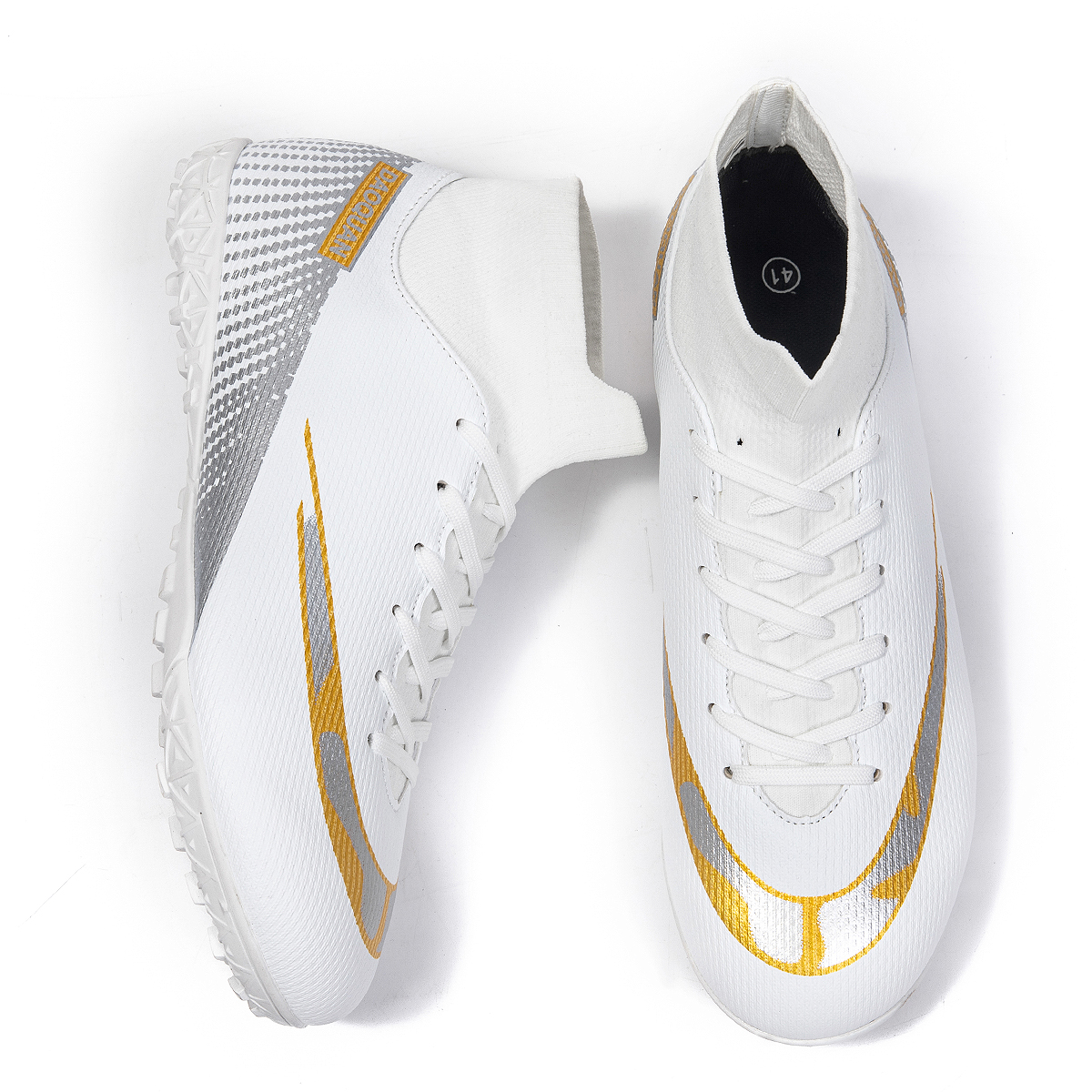 2150S-High-Cut Turf Soccer Cleats Sizes 35-48 — 2