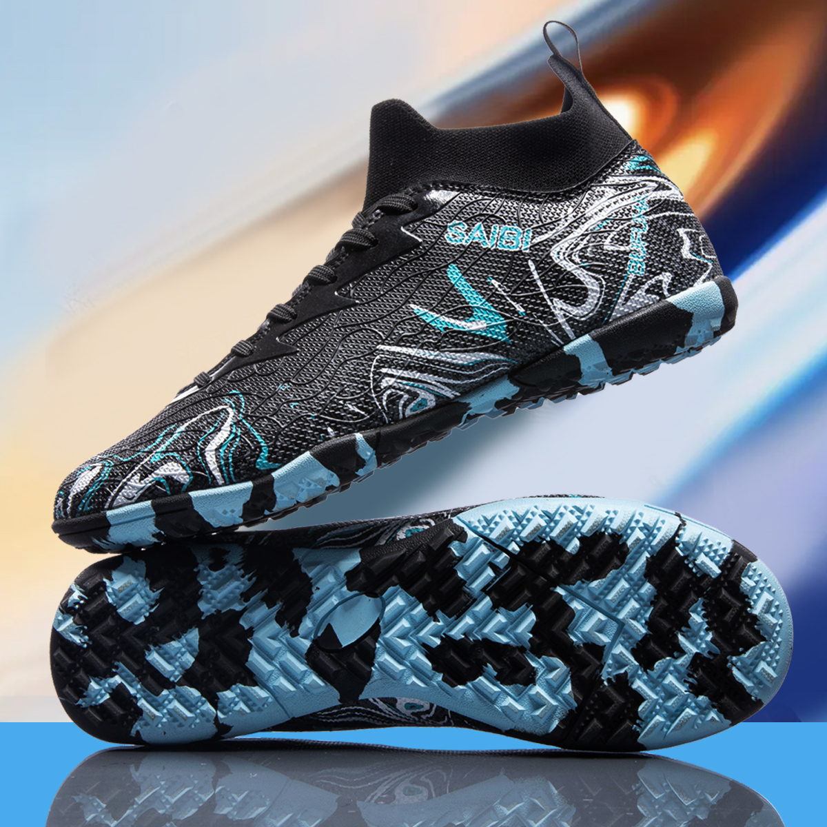 8010S-Stock High Top TF Football Shoes,EU Sizes 39-45 — 10