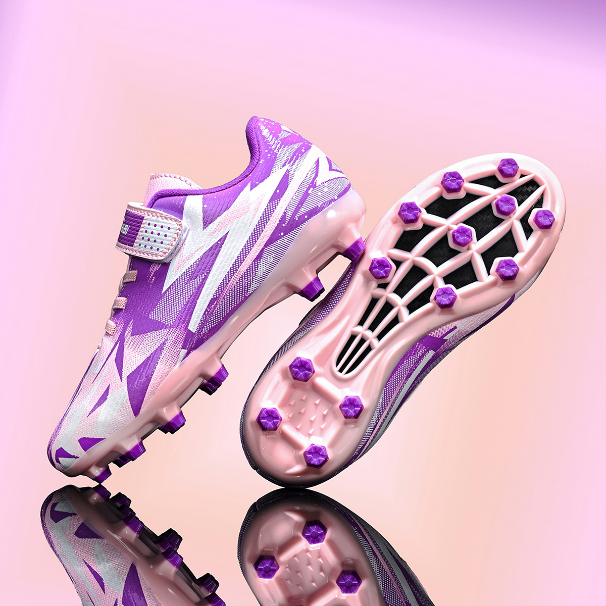 2208C-PU Upper Long Stud Soccer Cleats for Kids Sizes 26-38 — 8