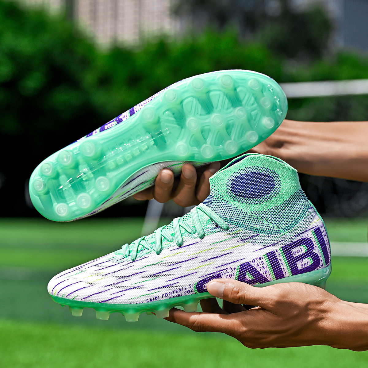 3820C-Stock High Heel AG Football Shoes,EU Sizes 35-45 — 12