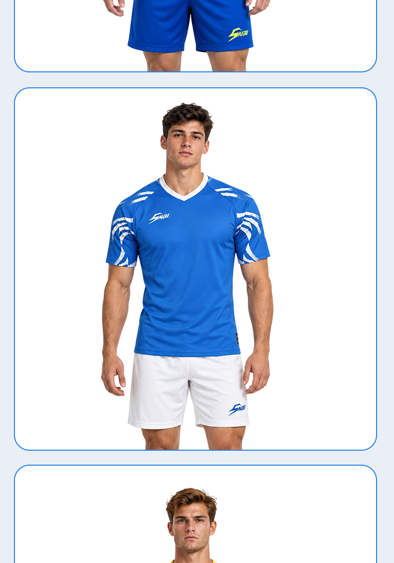 ZDF001-Stock Football Uniforms, Jersey/Shorts — 4
