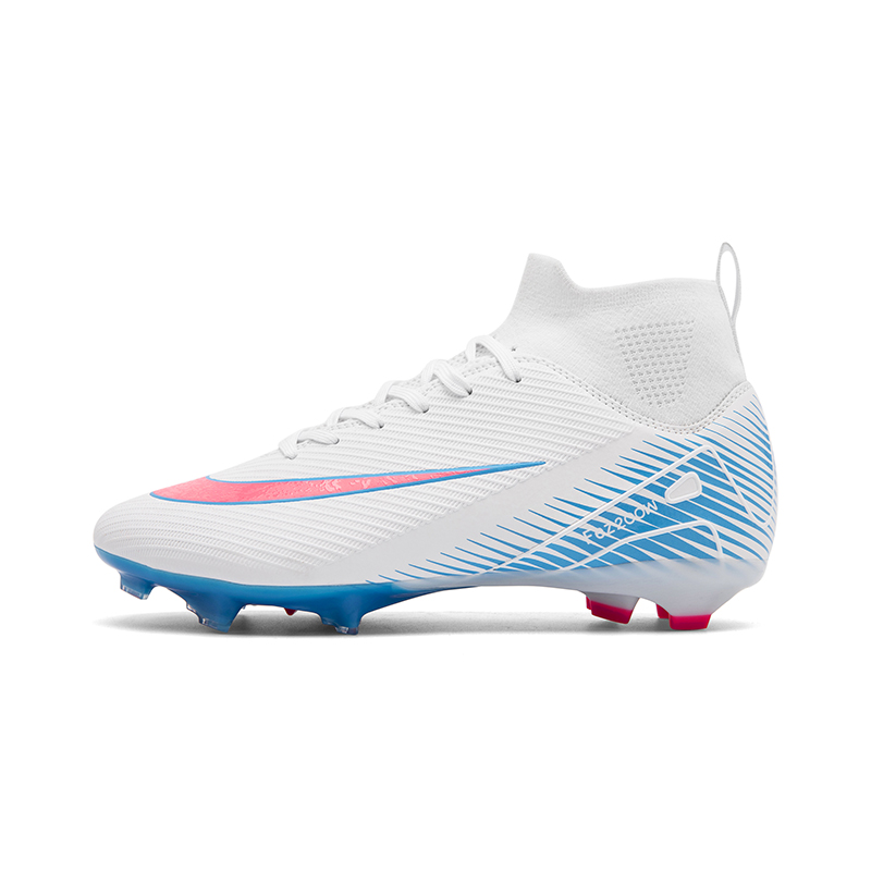 1688C-High-Cut Long-Stud Soccer Cleats with PU Upper, Sizes 32-45