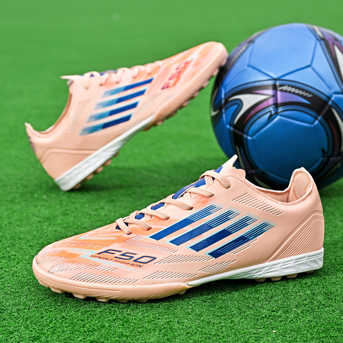 5566S-Stock Lace-up TF Football Shoe — 7