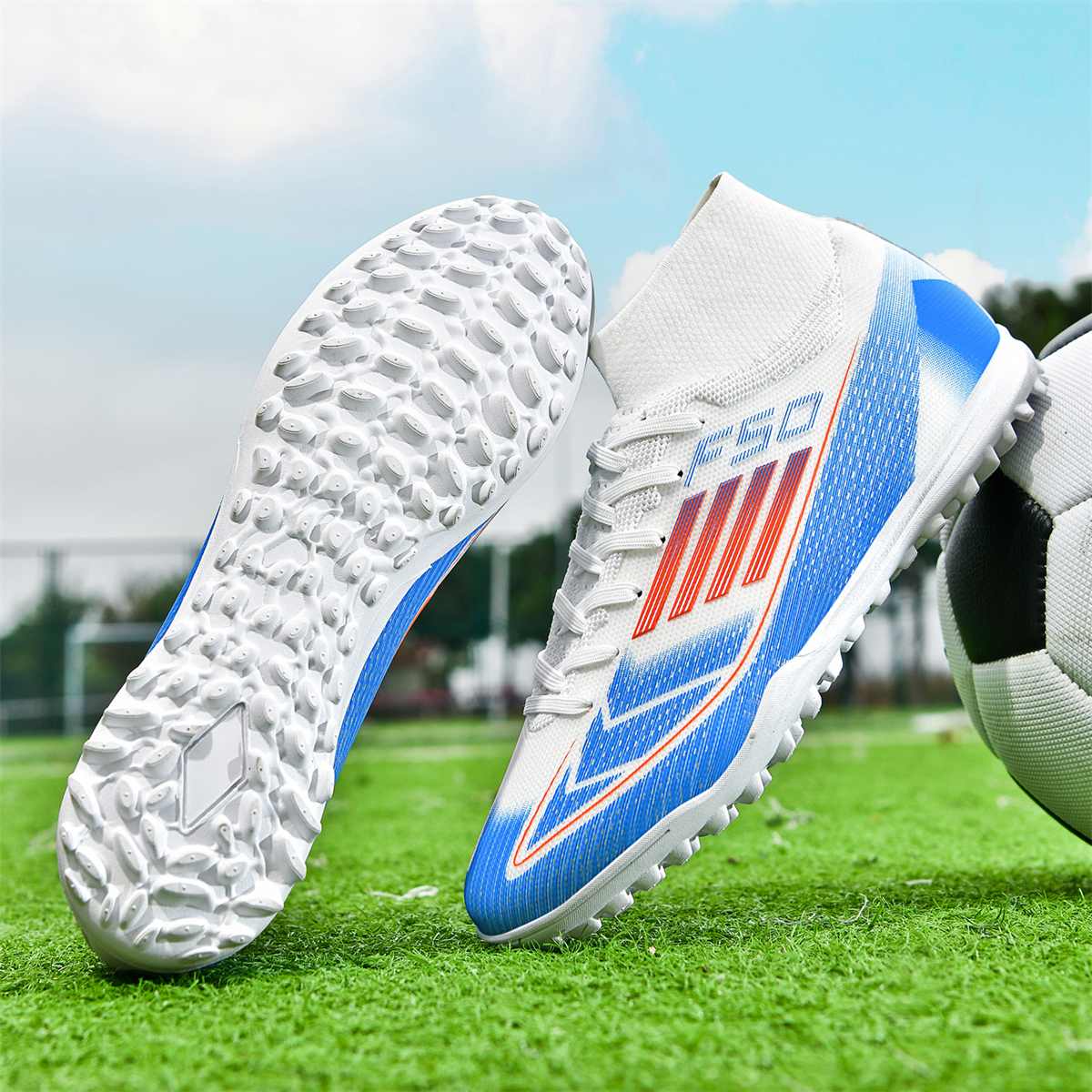 F004S-Stock High Top TF Football Shoes,EU Sizes 35-45 — 11