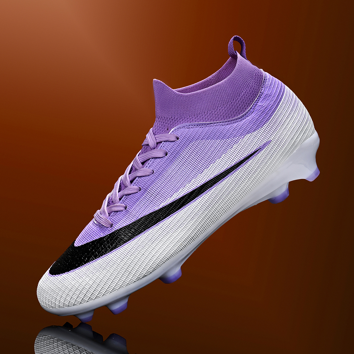 3802C-Stock High Top Lace-up FG Football Shoes,EU Sizes 35-45 — 11