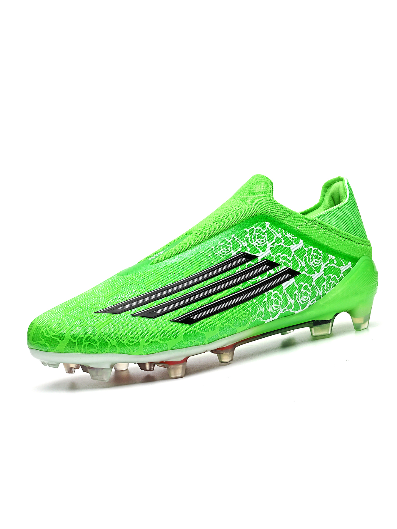 8553C-Stock Slip-on Long Stud Football Boots, Size 33-45 — 3