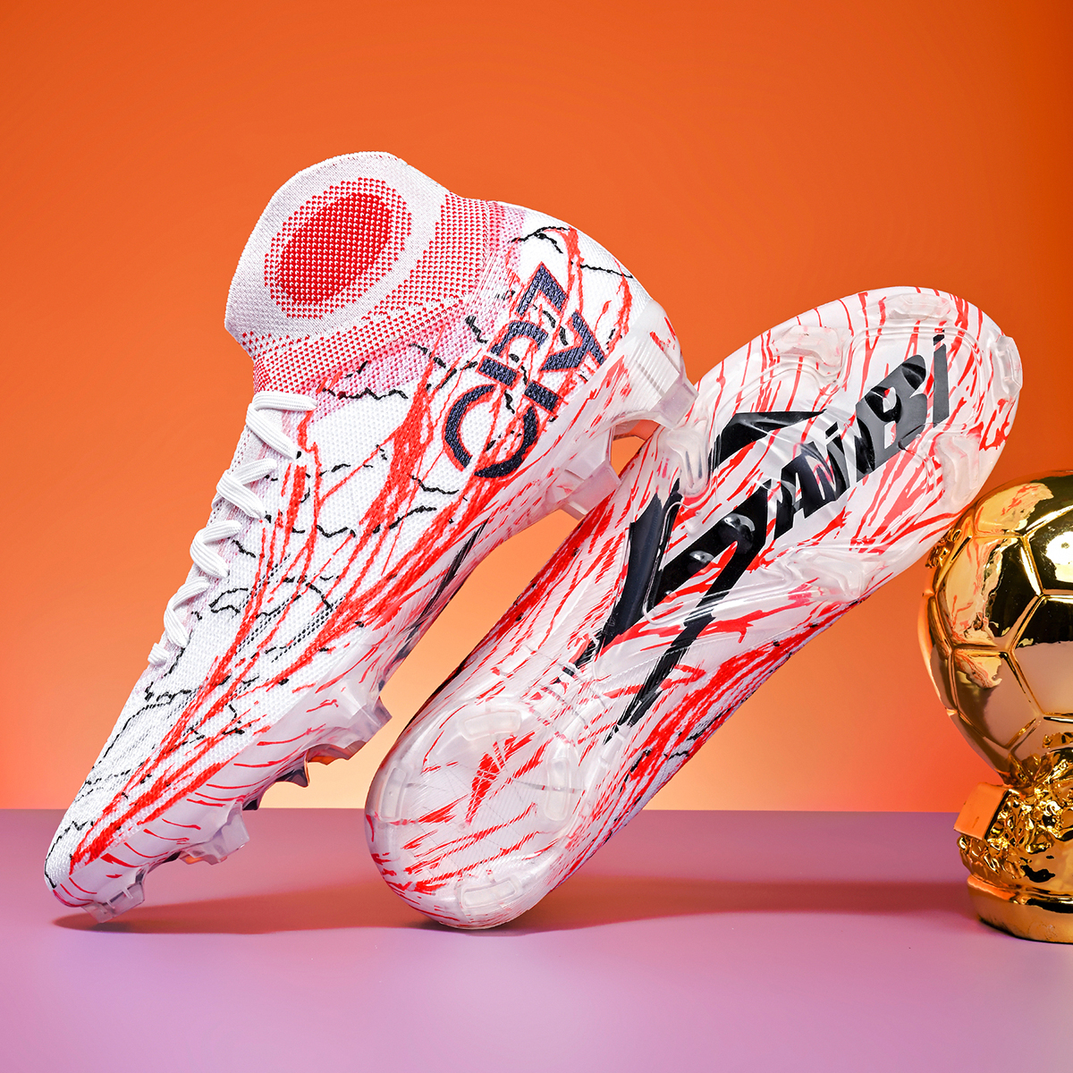 305C-TPU Upper Long Stud Soccer Cleats Sizes 35-45 — 8