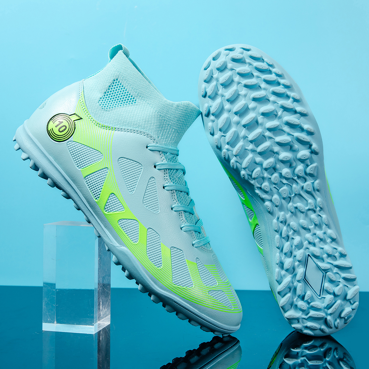 2509S-PU Leather Lace-Up Turf Soccer Cleats Sizes 35-46 — 8