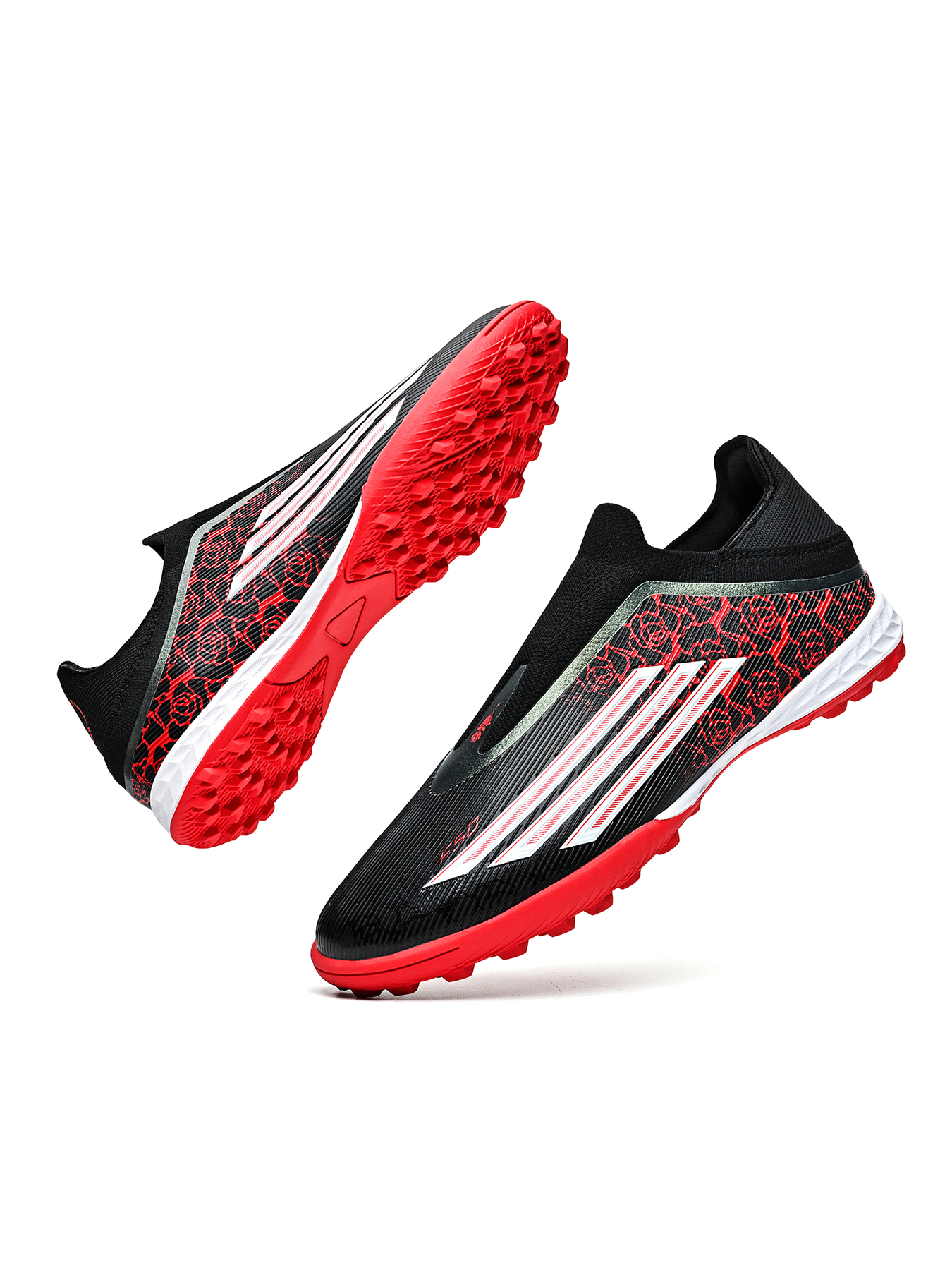 8553S-Stock Slip-on Turf Football Boots, Size 33-45 — 2