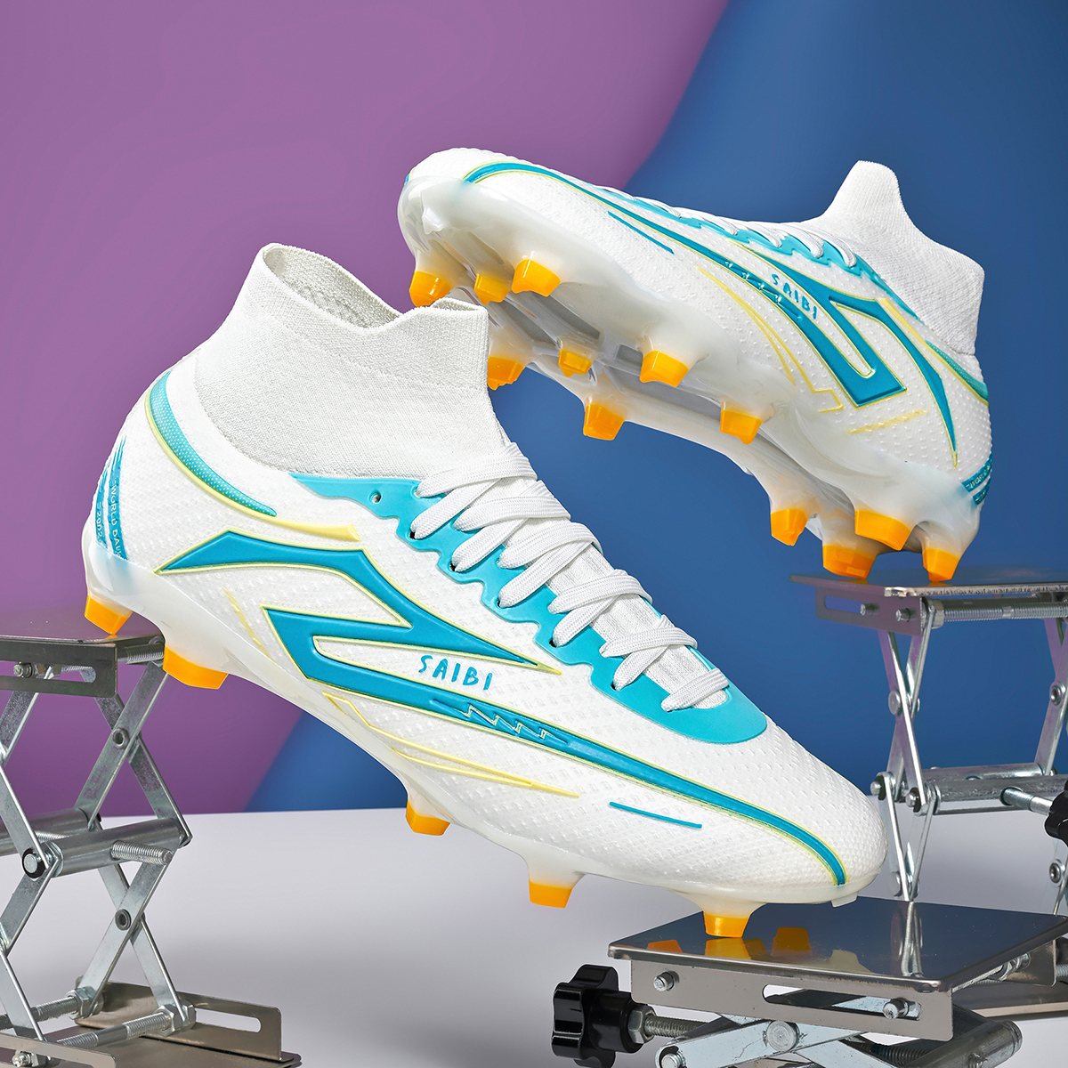 3366C-TPU High-Cut Lace-Up Long Stud Soccer Cleats Sizes 35-45 — 9