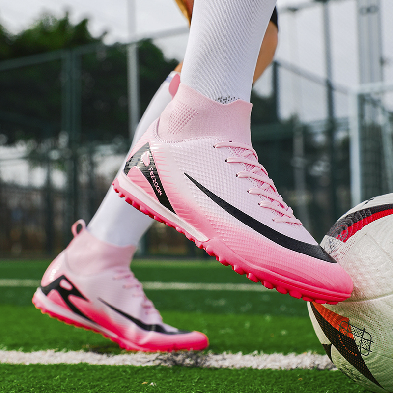 1688S-Lace-Up TF Turf Soccer Shoes with PU Upper and Short Studs, Sizes 35-45 — 6