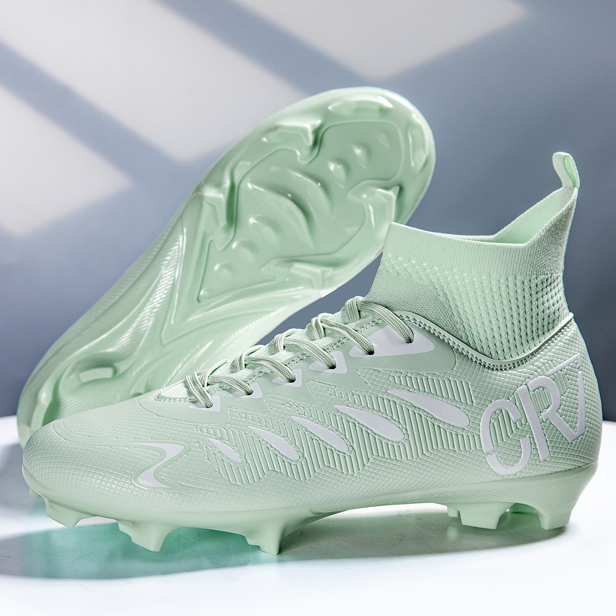 7001C-Stock High Top FG Football Shoes,EU Sizes 38-45 — 2