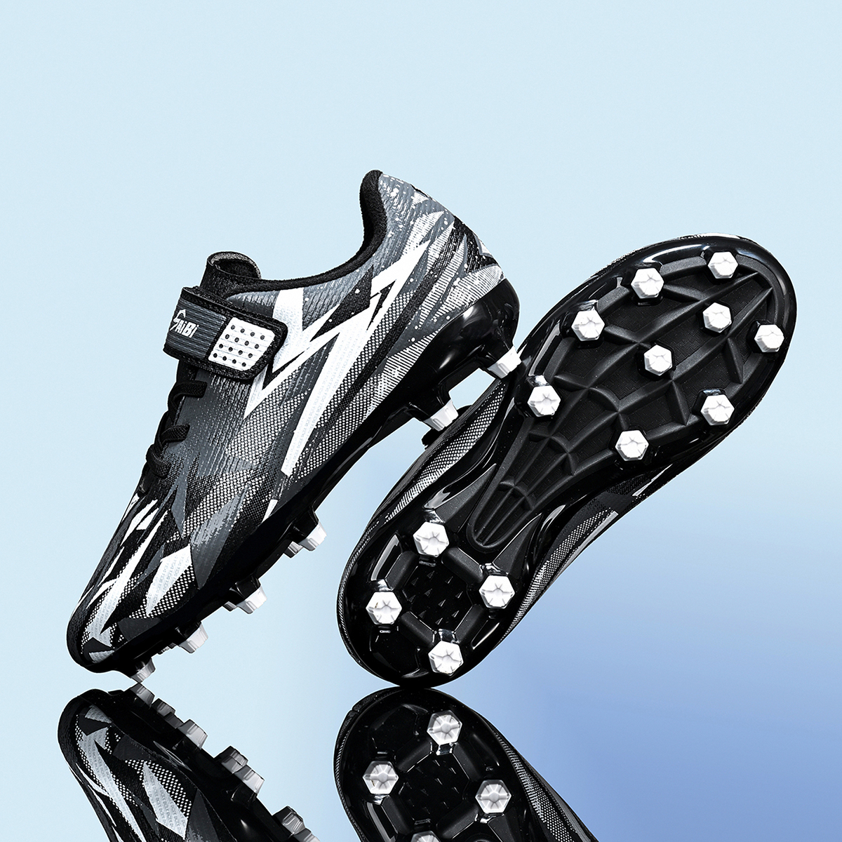 2208C-PU Upper Long Stud Soccer Cleats for Kids Sizes 26-38 — 9