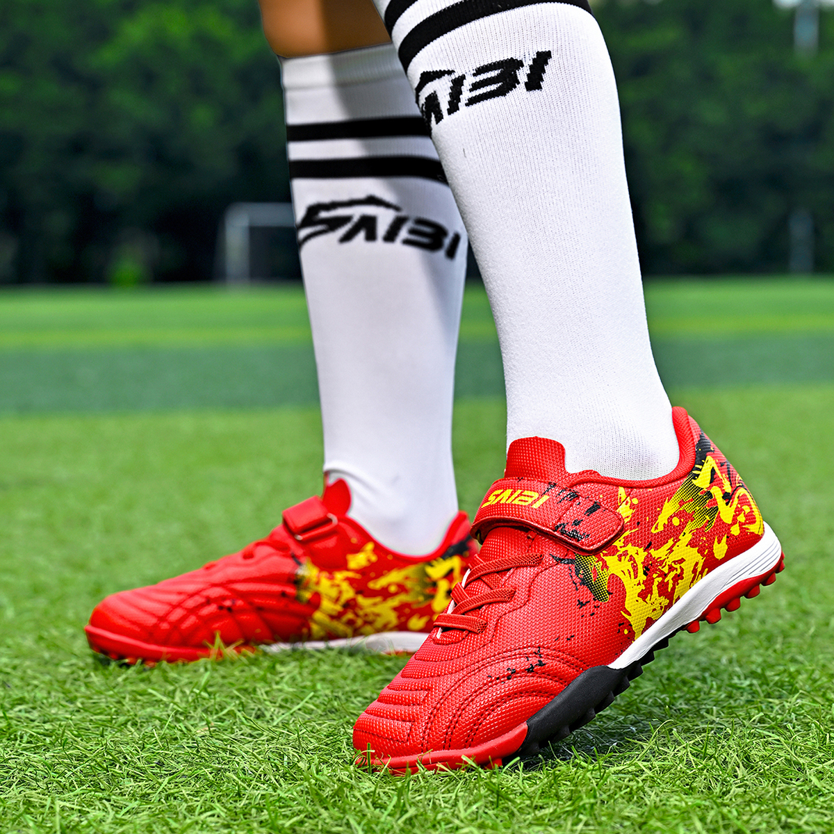 2370S-Kids' PU Upper Turf Soccer Cleats Sizes 30-38 — 12