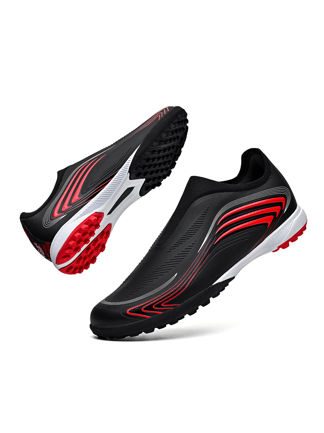 8848S-Stock Slip-on Turf Football Boots, Size 32-45 — 1