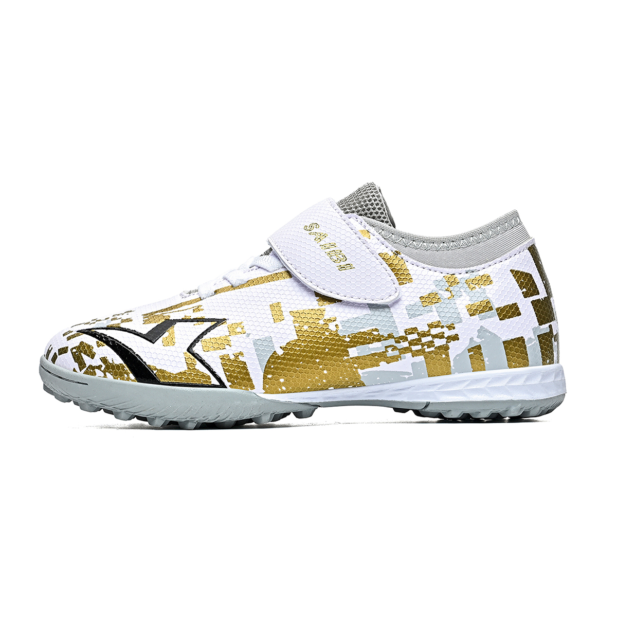 778S-Low-Cut TF Turf Soccer Shoes with PU Upper, Sizes 30-39