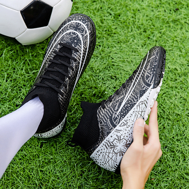 1160S-High-Cut TF Turf Soccer Shoes with PU Upper, Sizes 28-46 — 8