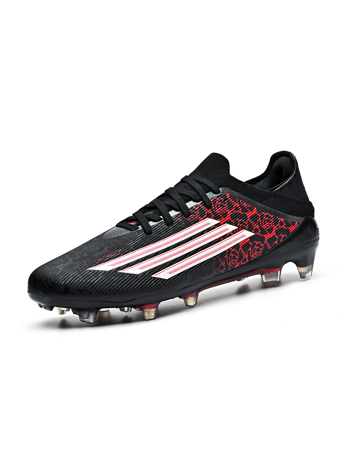 8556C-Stock Lace-up Long Stud Football Boots, Size 33-45 — 2
